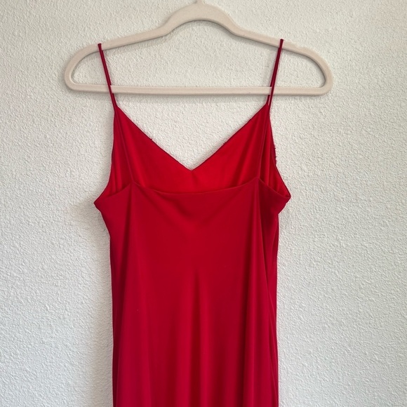 VTG Y2K Xcape Womens 10 Maxi Dress Beaded Red Fairycore Boho Romantic Dainty - Picture 6 of 13